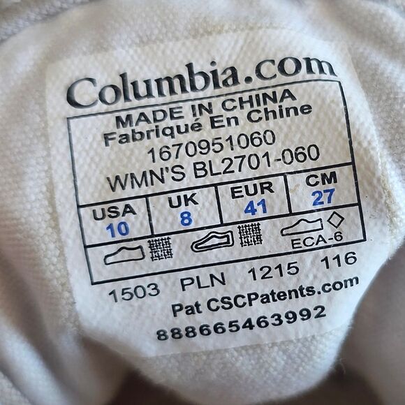 Columbia Womens Vulc N Vent Lace Up Sneaker Shoes Non Marking Boat Shoes Sz 10 - Picture 8 of 11